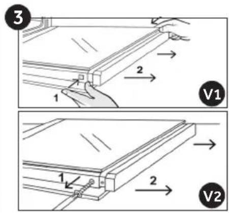 CANDY FIDC X265 - Aφαρεστε καικαθαρίσε τη γυαλινη πόρτα (εξαρτάται από το μοντέλο) - 3