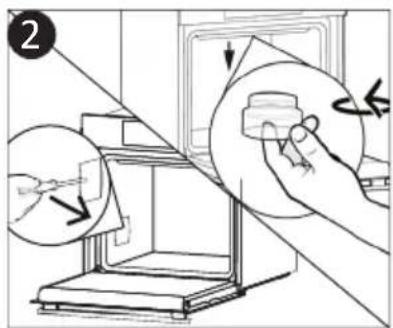 CANDY FIDC X265 - Wymiana zarówki (Zaleź od modelu piekarnika.) - 2