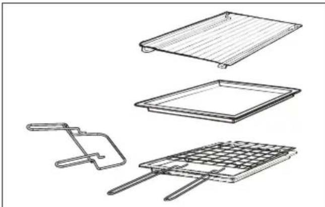 CANDY FIDC X265 - Ensemble de poêles à griller (uniquement si présente) - 1