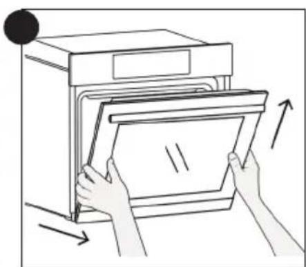 CANDY FIDC X265 - Demontaż i czyszczenie szklanych drzwi (Zaleź y od modelu piekarnika.) - 2