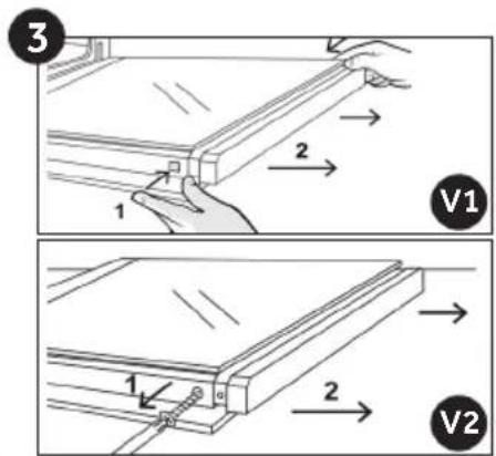 CANDY FIDC X265 - Removal and Cleaning of the Glass Door (depends on model) - 3