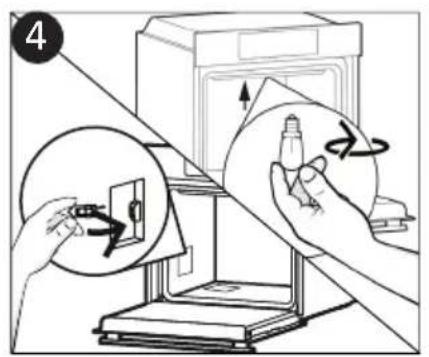 CANDY FIDC X265 - Auswechseln der Gluhbirne (je nach Modell) - 4