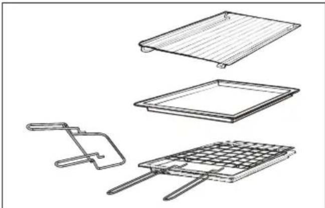 CANDY FIDC X265 - Grila pannas komplekts (tikai tad, ja ir) - 1