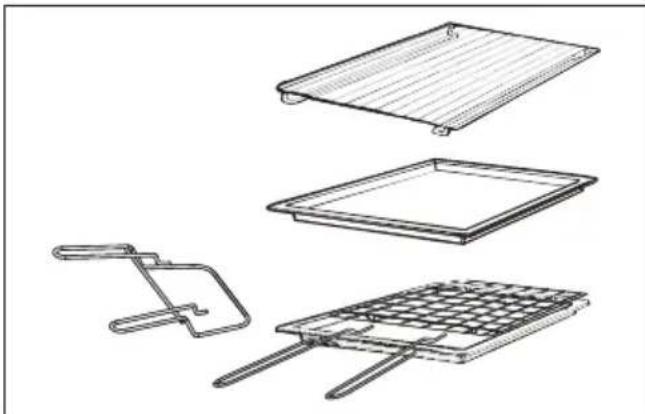 CANDY FIDC X265 - Grillipannu setti (vain jos käytössä) - 1