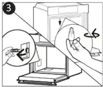 CANDY FIDC X265 - Schimbarea Becului (in functie de modelul cuptorului.) - 3