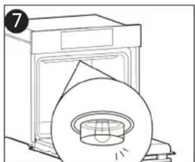 CANDY FIDC X265 - Wymiana zarówki (Zaleź od modelu piekarnika.) - 7