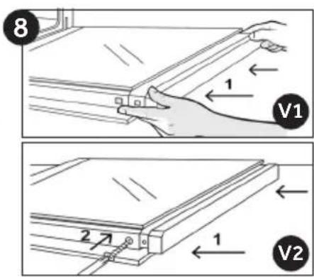 CANDY FIDC X265 - Demontaż i czyszczenie szklanych drzwi (Zaleź y od modelu piekarnika.) - 8