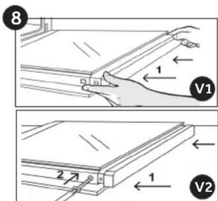 CANDY FIDC X265 - Stikliniu duru nuemimas ir valymas (priklauso nuo modelio) - 8
