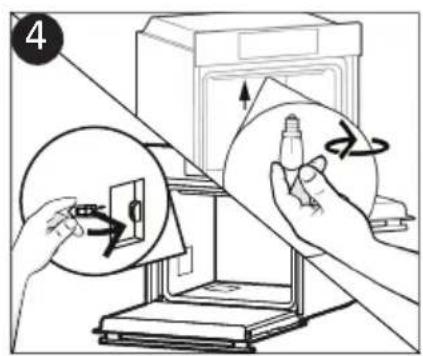 CANDY FIDC X265 - Menjava Žarnice (Odvisno od modela pečice.) - 4