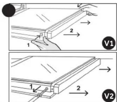 CANDY FIDC X265 - Demontaż i czyszczenie szklanych drzwi (Zaleź y od modelu piekarnika.) - 3