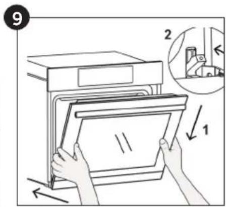 CANDY FCM856B - Removal and Cleaning of the Glass Door (depends on model) - 9