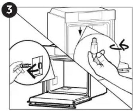 CANDY FCM856B - Changing the Bulb (depends on model) - 3