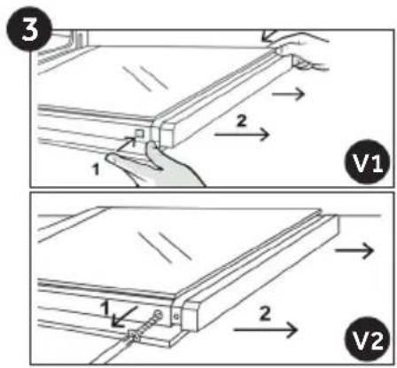 CANDY FCM856B - Removal and Cleaning of the Glass Door (depends on model) - 3