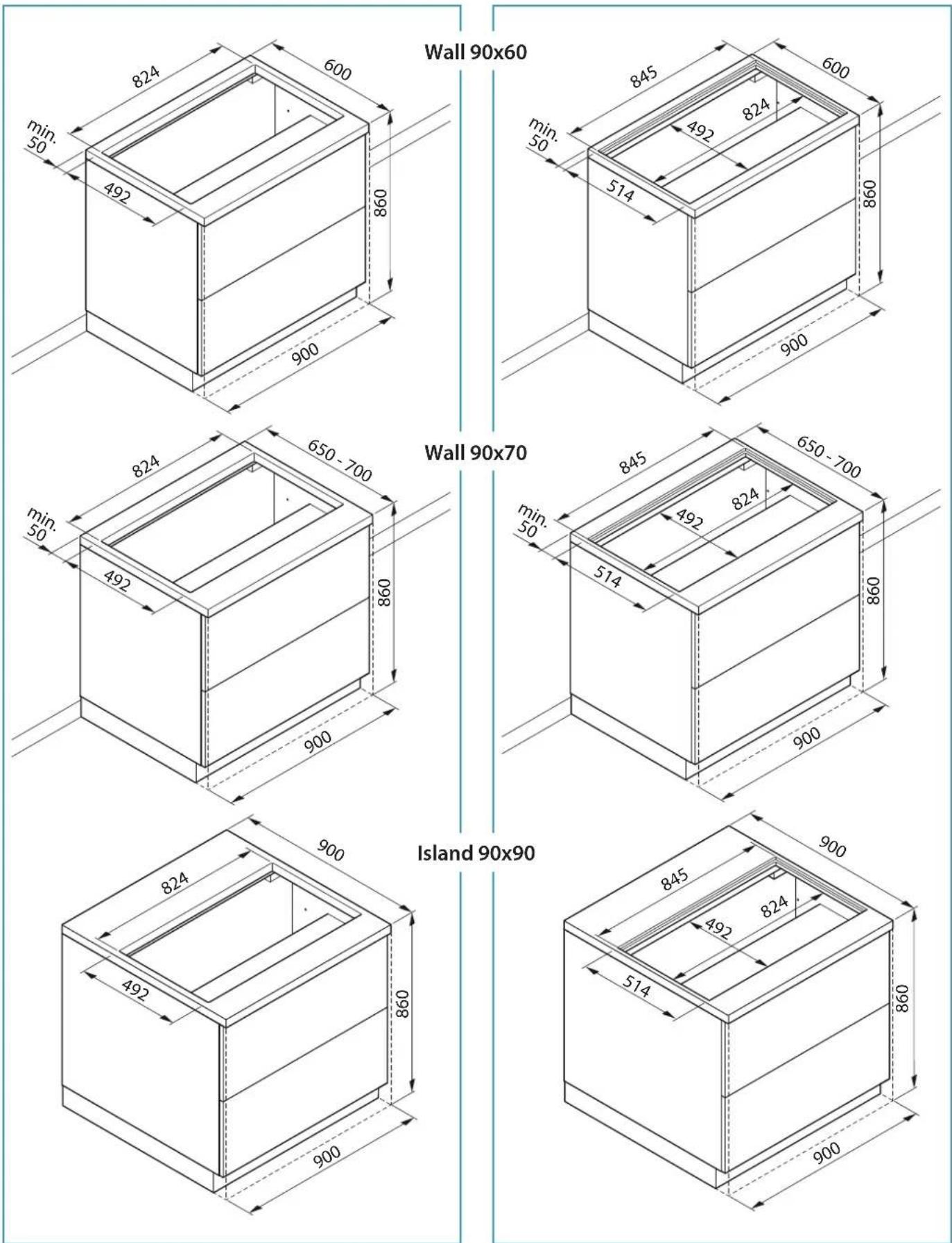 FALMEC Modula M1 - BUILT-IN version: - 1