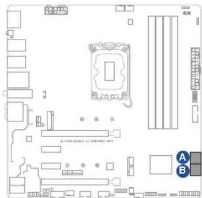 ASUS ROG STRIX B660G Gaming WIFI - SATA 6Gb/s ポート - 1