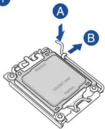 ASUS ROG STRIX X670EF Gaming WIFI - CPUを取り付ける - 3