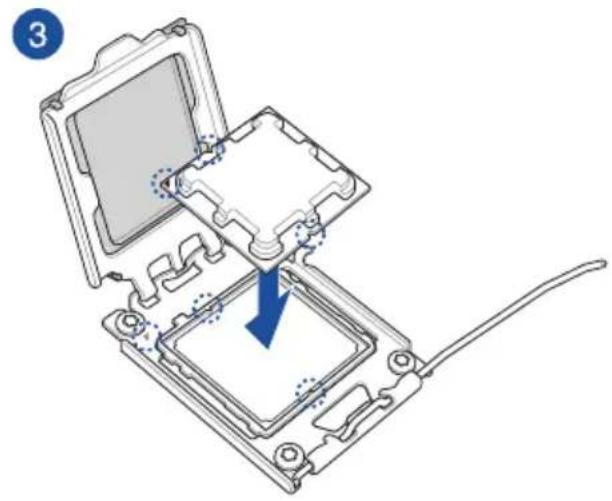ASUS ROG STRIX X670EF Gaming WIFI - CPUを取り付ける - 6