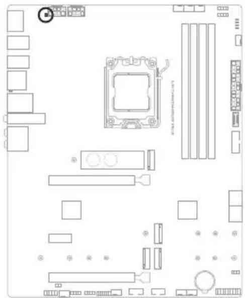 ASUS ROG STRIX X670EA Gaming WIFI - 8ピン 電源プラグ LED - 1