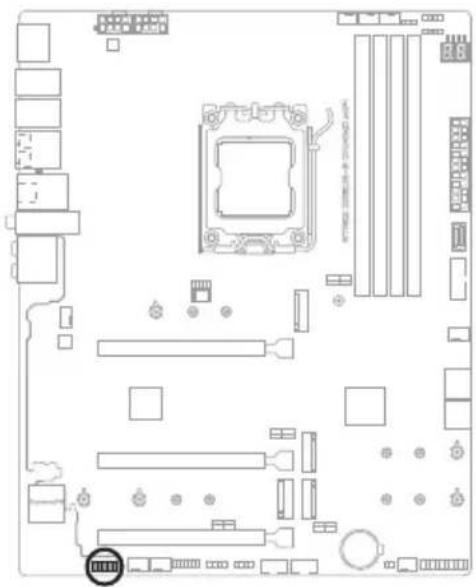 ASUS ROG STRIX B650EE Gaming WIFI - フロントパネルオーディオヘッダー - 1