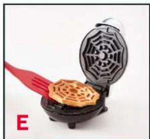 Dash Spider Web Mini DMWW001SW - USING YOUR MINI WAFFLE MAKER CLEANING & MAINTENANCE - 1