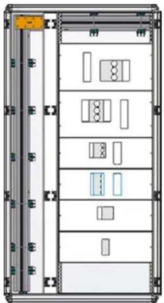 HAGER FN207E - Système tn-s sans gaine à câbles - 1