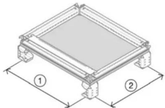 HAGER FN207E - Fixation au sol - 1