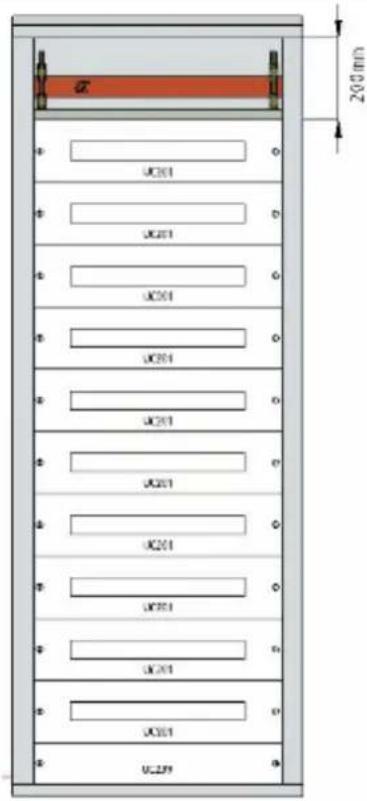 HAGER FN207E - Cellule de départ pour appareils modulaires - 1