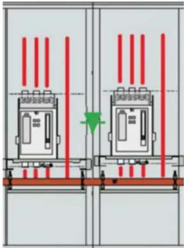 HAGER FN207E - Appareil d'arrivée principal >630 a depuis le transformateur et alimentation de secours par ACB - 2