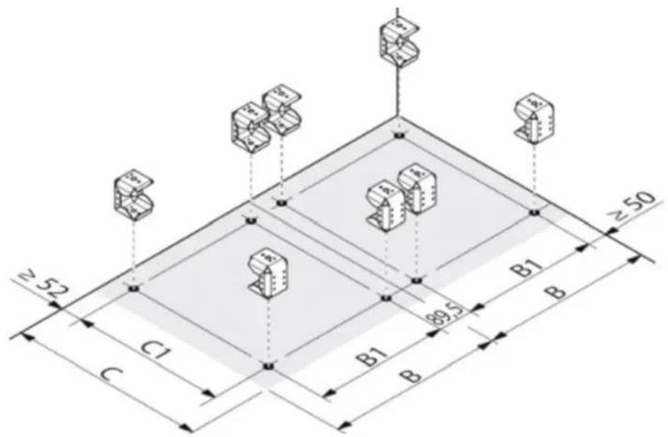 HAGER FN207E - Fixation au sol - 2