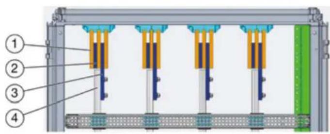 HAGER FN207E - Connexion entre le jeu de barres principal en cuivre et le jeu de barres de distribution en aluminium - 1