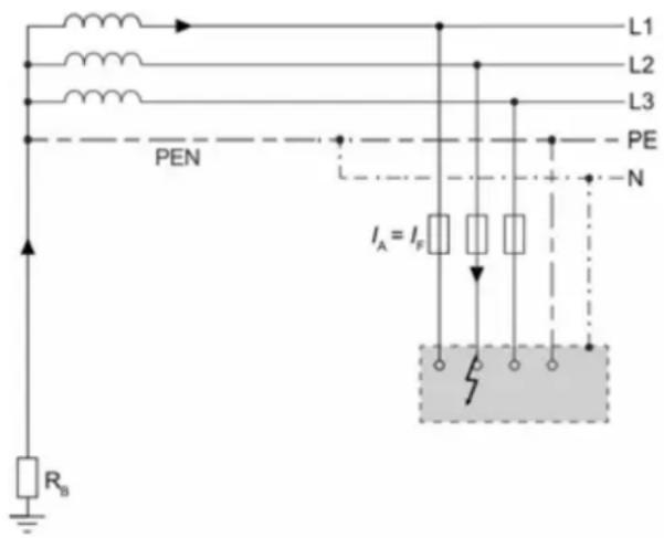 HAGER FN207E - Système tn-c-s - défaut : court-circuit au niveau de l'armoire - 1
