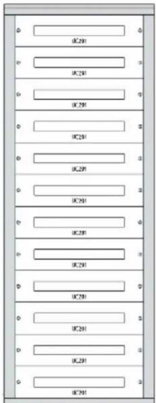 HAGER FN207E - Cellule de départ pour appareils modulaires - 2