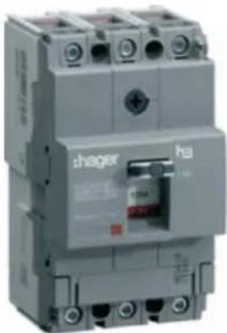 HAGER FN376E - Disjoncteur à boîtier moulé, taille X160 - 1