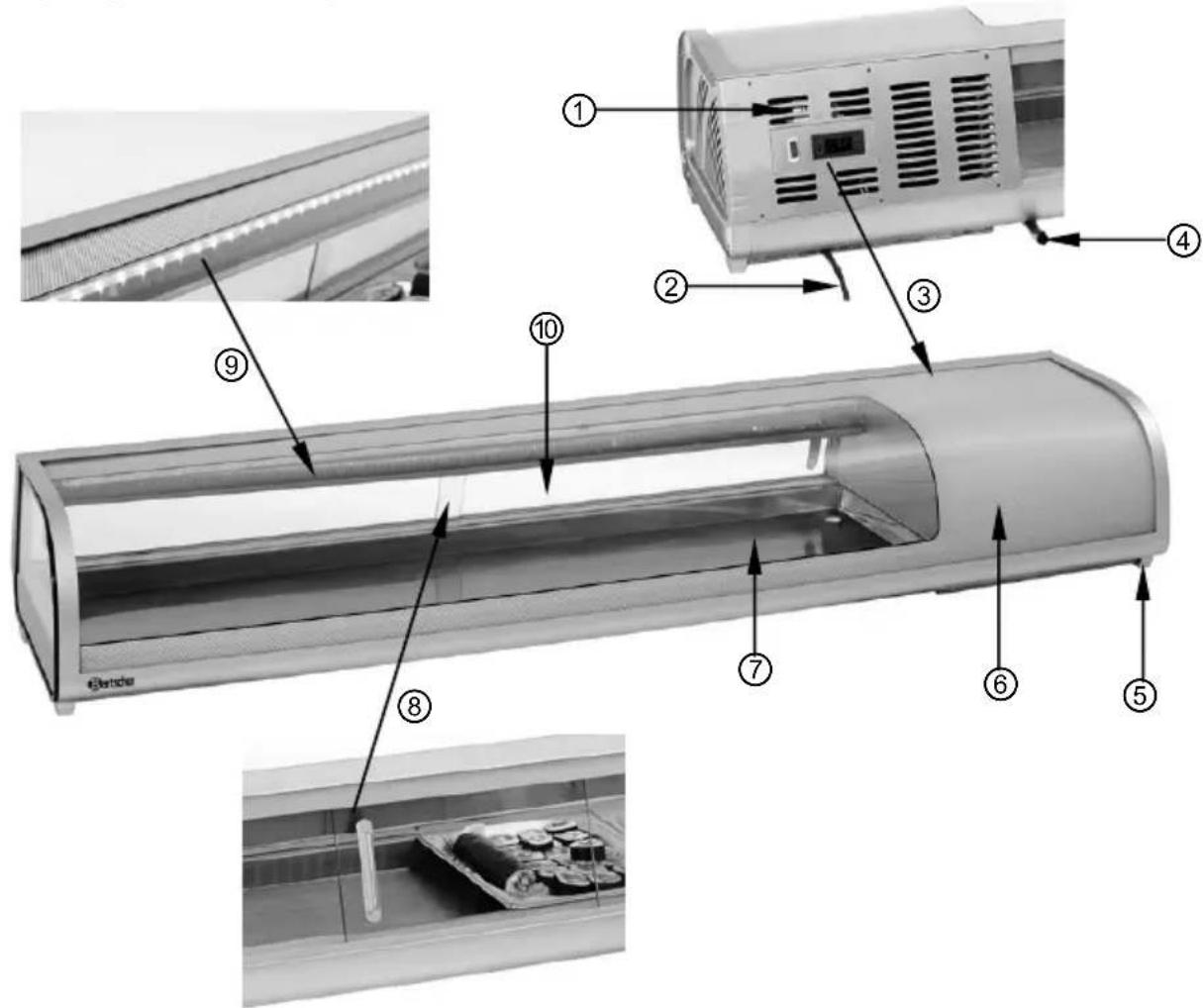 BARTSCHER GL2180 - Aperçu des composants - 1