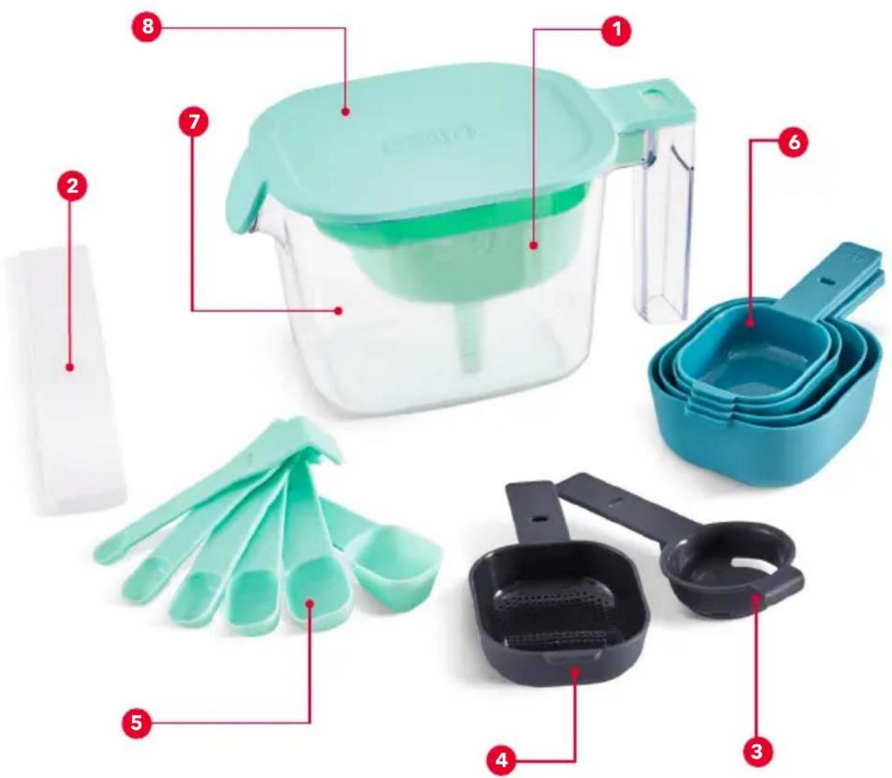 Dash SmartStore 16 Piece Measuring Set DSMS400GBAQ16 - PARTS &amp; FEATURES - 1
