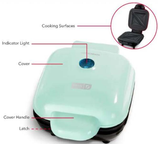 Dash Pocket Sandwich Maker DPM200GBAQ06 - Mesures de sécurité importantes - 1