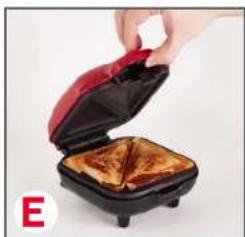 Dash Pocket Sandwich Maker DPM200GBAQ06 - USING YOUR POCKET SANDWICH MAKER - 3