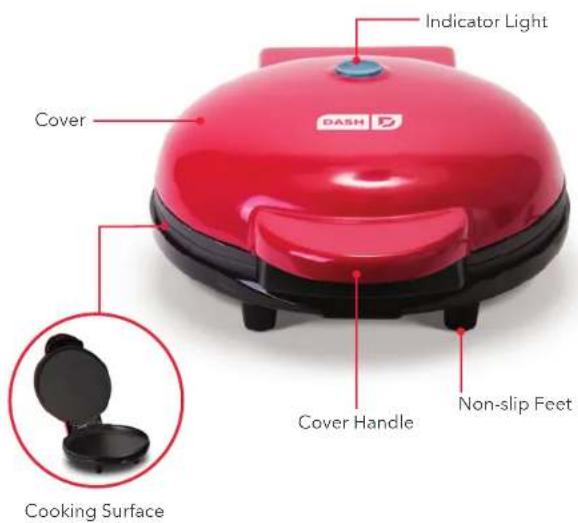 Dash Express Griddle DMG8100V2RD04 - 1