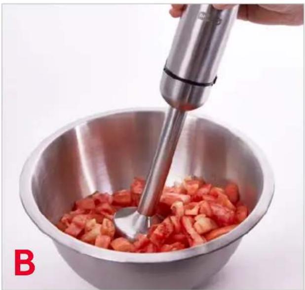 Dash Chef Series Hand DHB100GBMN06 - USING YOUR HAND BLENDER - 2