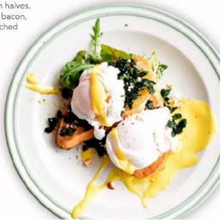Dash Rapid DEC005RD - Directions for the eggs benedict: - 1