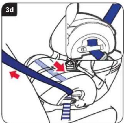 Britax-Römer MultiTech III - Installation of your child seat (positioned backward) in a rear middle seat - 4