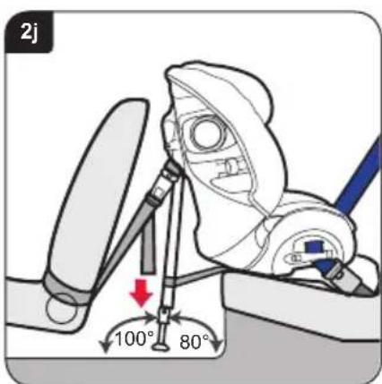 Britax-Römer MultiTech III - Installation of your child seat (positioned backward) in a rear vehicle seat - 10