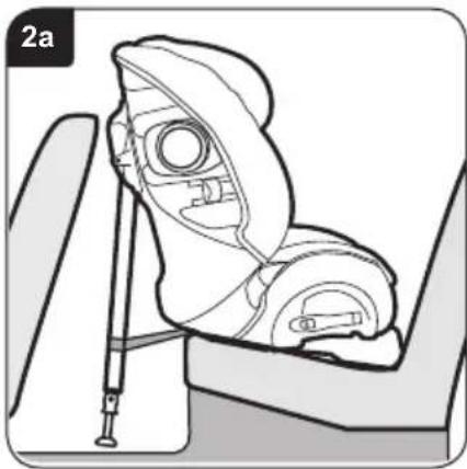 Britax-Römer MultiTech III - Montage du siège d'enfant (dirigé vers l'arrière) sur un siège au fond du véhicule - 1