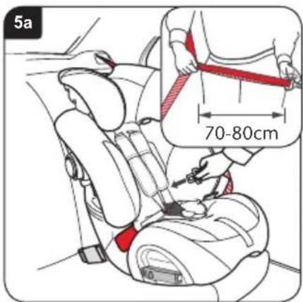 Britax-Römer MultiTech III - Montering af barnesædet (fremadrettet) med seler - 1