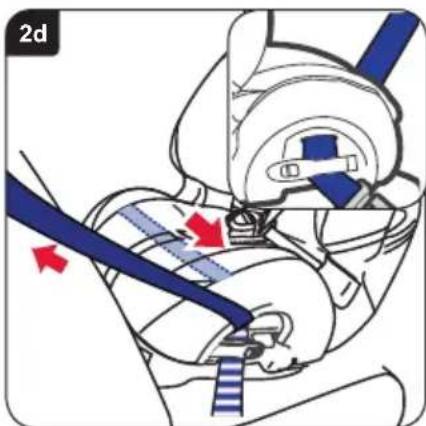 Britax-Römer MultiTech III - Installation of your child seat (positioned backward) in a rear vehicle seat - 4