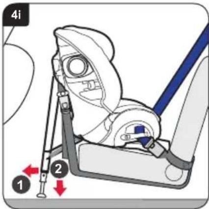 Britax-Römer MultiTech III - Installation of your child seat (positioned backward) in a front seat - 9