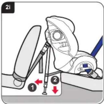 Britax-Römer MultiTech III - Installation of your child seat (positioned backward) in a rear vehicle seat - 9