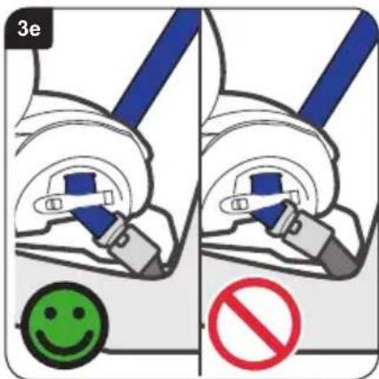Britax-Römer MultiTech III - Montage du siège d'enfant (dirigé vers l'arrière) sur un siège central au fond du véhicule - 5