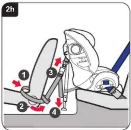 Britax-Römer MultiTech III - Inbouw van het kinderzitje (rugwaarts gericht) op een autostoel achteraan - 8