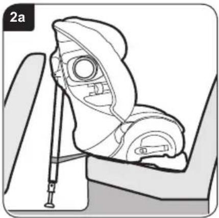 Britax-Römer MultiTech III - Installare il seggiolino (fronte retro) su un sedile posteriore - 1